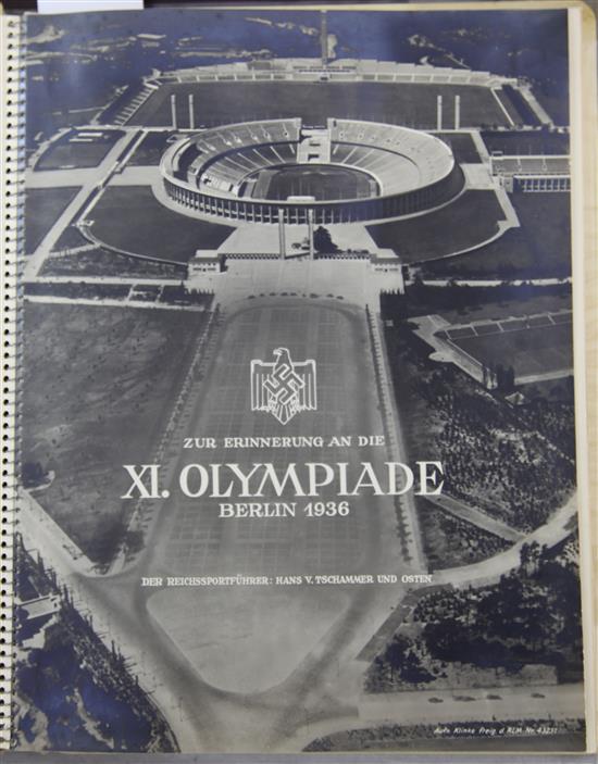 A 1936 Olympic competitors souvenir book - Zur Erinnerung an di XI Olympiade Berlin 1936,